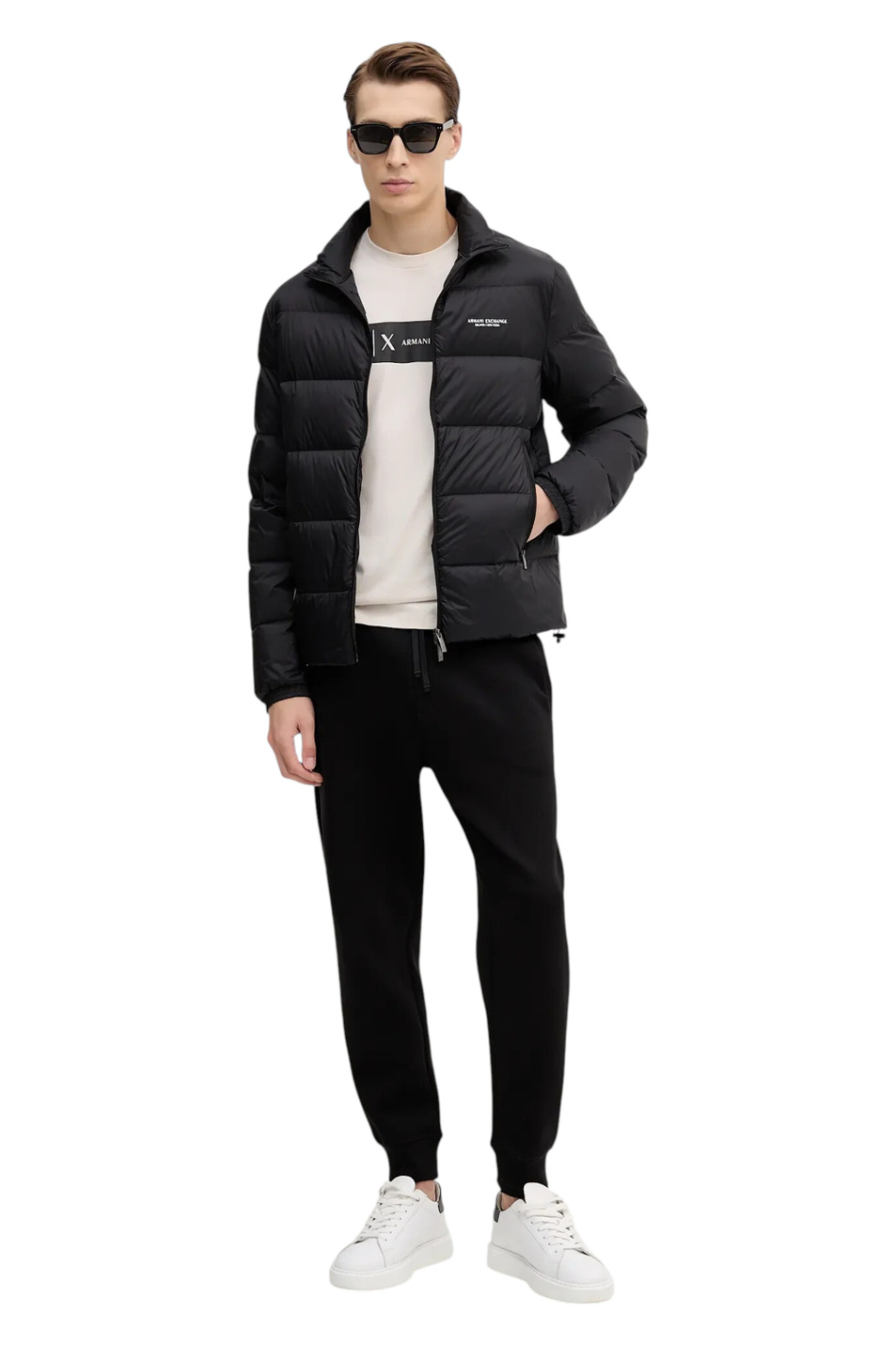Куртка стеганая|Основной цвет:Черный Мужской Armani Exchange Куртка стеганая (цвет ), артикул XM001575-AF16927 | Фото 3