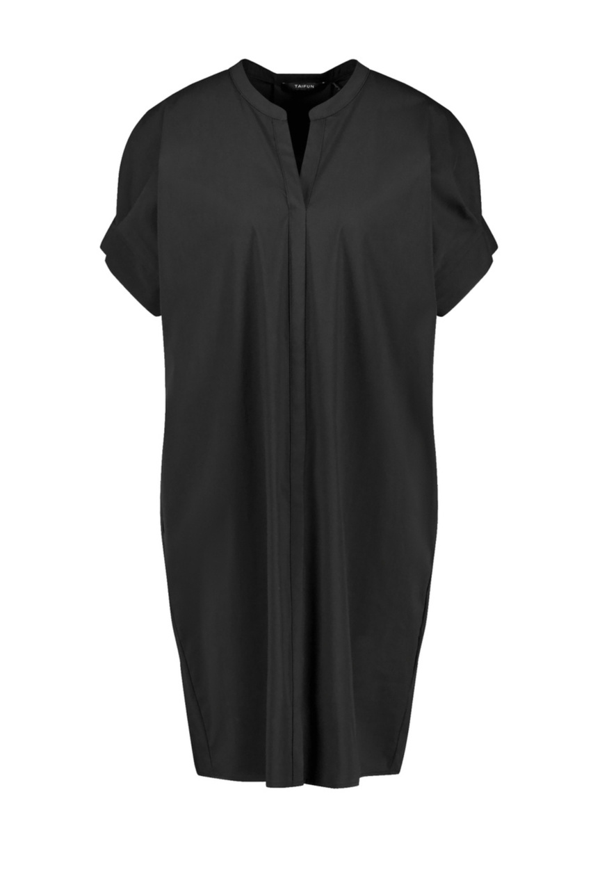 Платье из смесового хлопка|Основной цвет:Черный|Артикул:980966-19140 | Фото 1