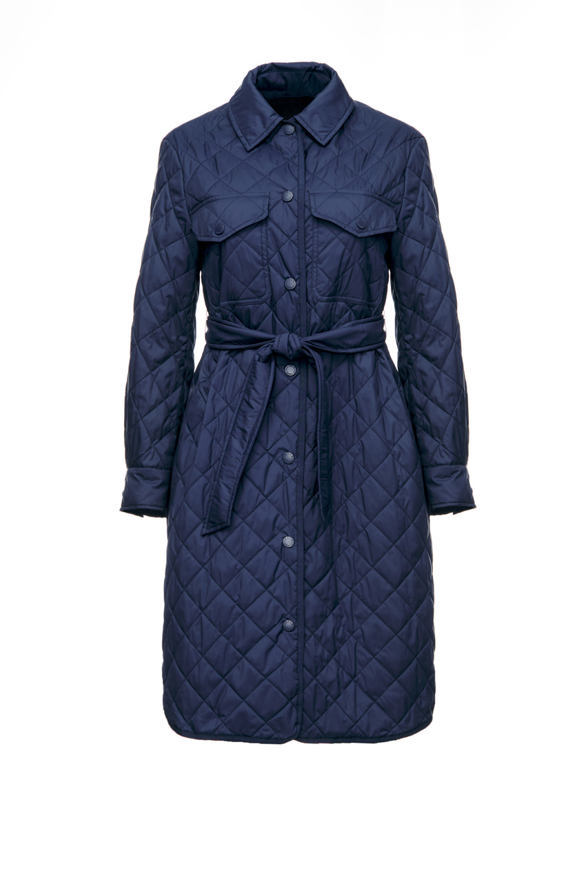 Пальто LEARCO из водоотталкивающей ткани с ромбовидной прострочкой|Основной цвет:Синий|Артикул:54960129 | Фото 1