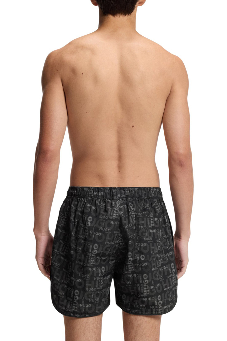 Мужской HUGO Шорты для плавания RIK с принтом (цвет ), артикул 50533795 | Фото 3