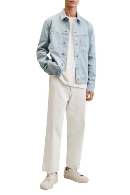 Джинсовая куртка BRYAN с карманами|Основной цвет:Голубой|Артикул:27062509 | Фото 2