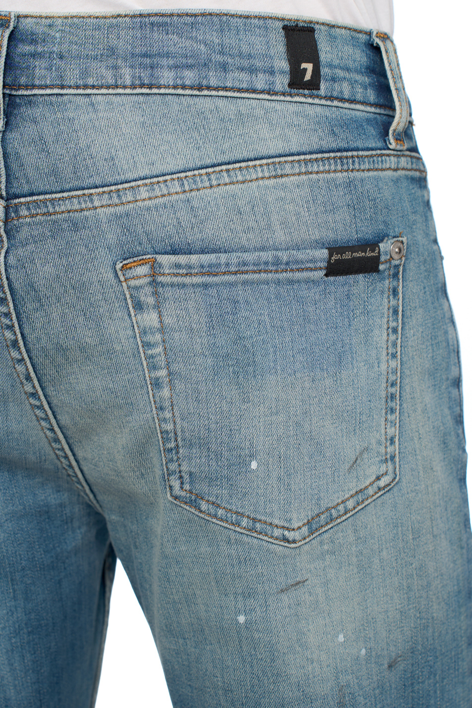 Мужской 7 for all Mankind Джинсы из эластичного хлопка (цвет ), артикул JSMXC120CO | Фото 7