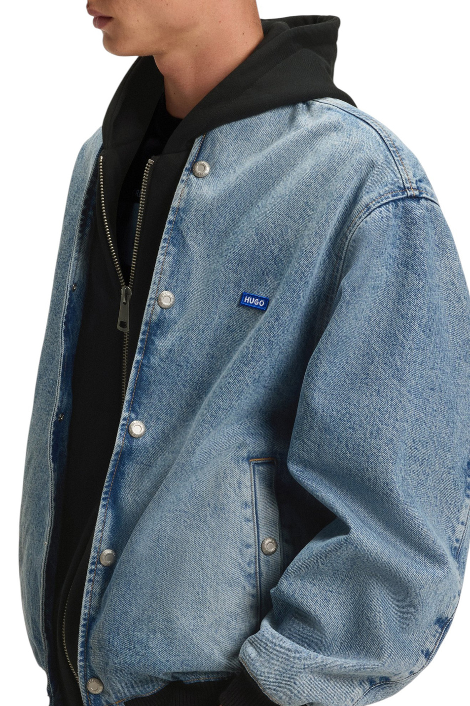 Мужской HUGO Куртка Enjo джинсовая (цвет ), артикул 50541735 | Фото 5
