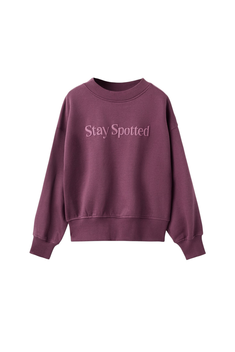 Свитшот SPOT с принтом|Основной цвет:Бордовый Девочкам Mango Kids Свитшот SPOT с принтом (цвет ), артикул 17066727 | Фото 1