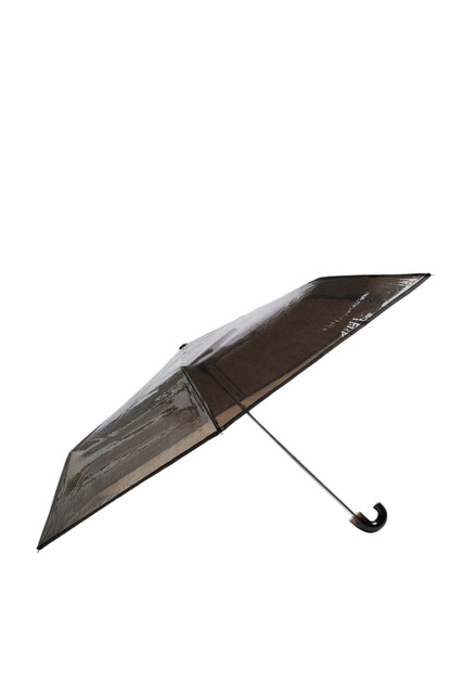 Складной однотонный зонт|Основной цвет:Черный|Артикул:195538 | Фото 1