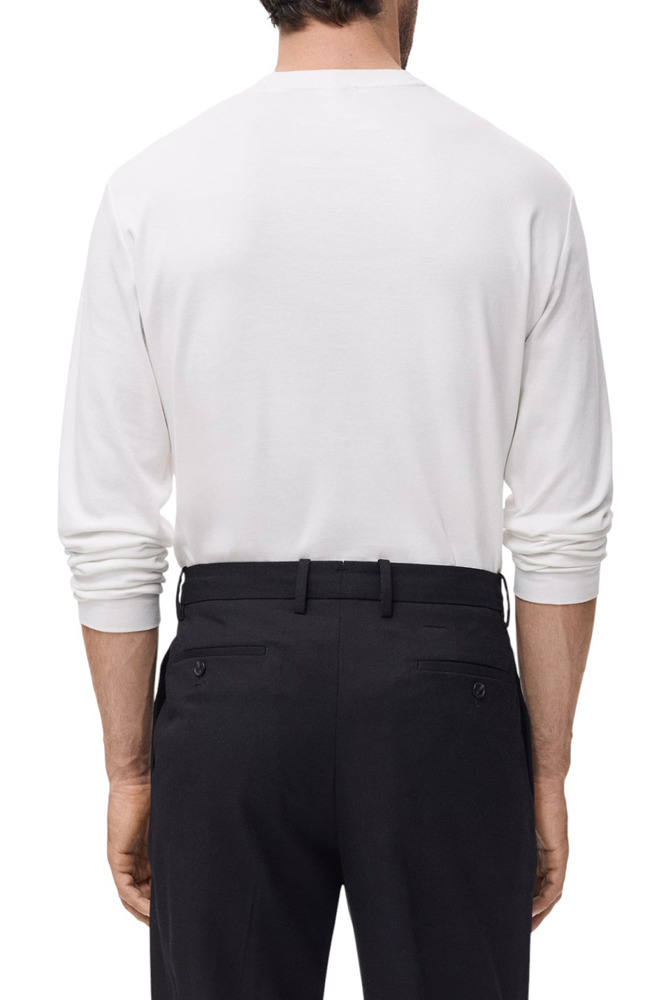 Мужской Mango Man Лонгслив GARETH из хлопка (цвет ), артикул 17025979 | Фото 4