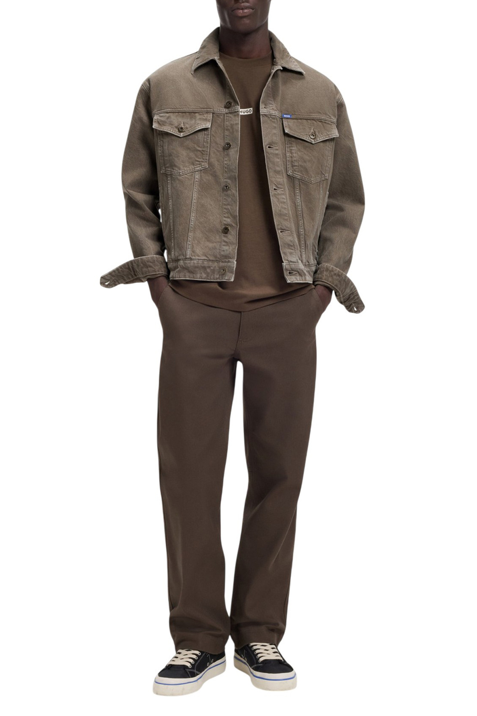 Куртка Dex джинсовая|Основной цвет:Коричневый Мужской HUGO Куртка Dex джинсовая (цвет ), артикул 50551912 | Фото 2