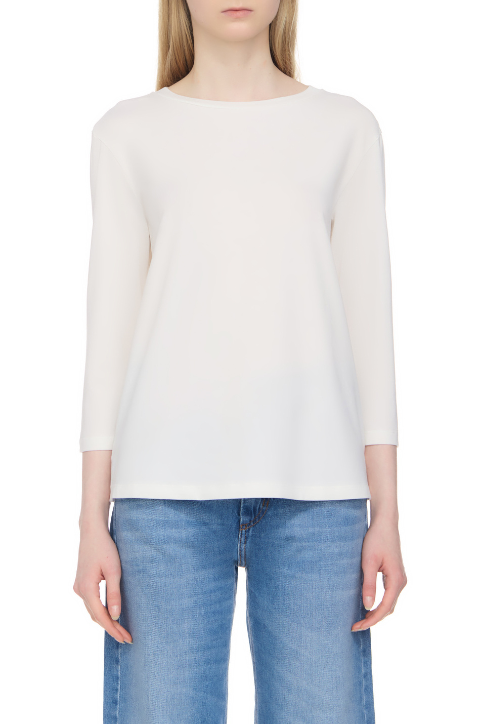 Женский Weekend Max Mara Лонгслив MULTIA из смесового хлопка (цвет ), артикул 2359460439 | Фото 1