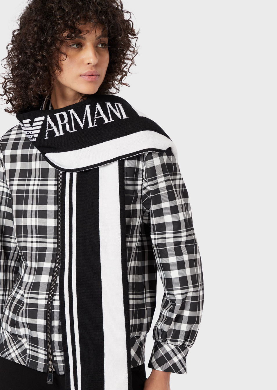 Женский Emporio Armani Шарф из шерсти с логотипом (цвет ), артикул 635036-9A345 | Фото 2