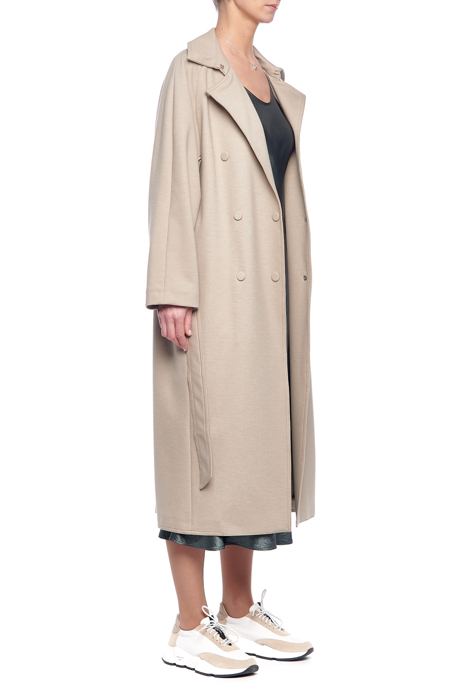 MAX MARA LEISURE Пальто CINGHIA из смесового хлопка (цвет ), артикул 39010116 | Фото 4