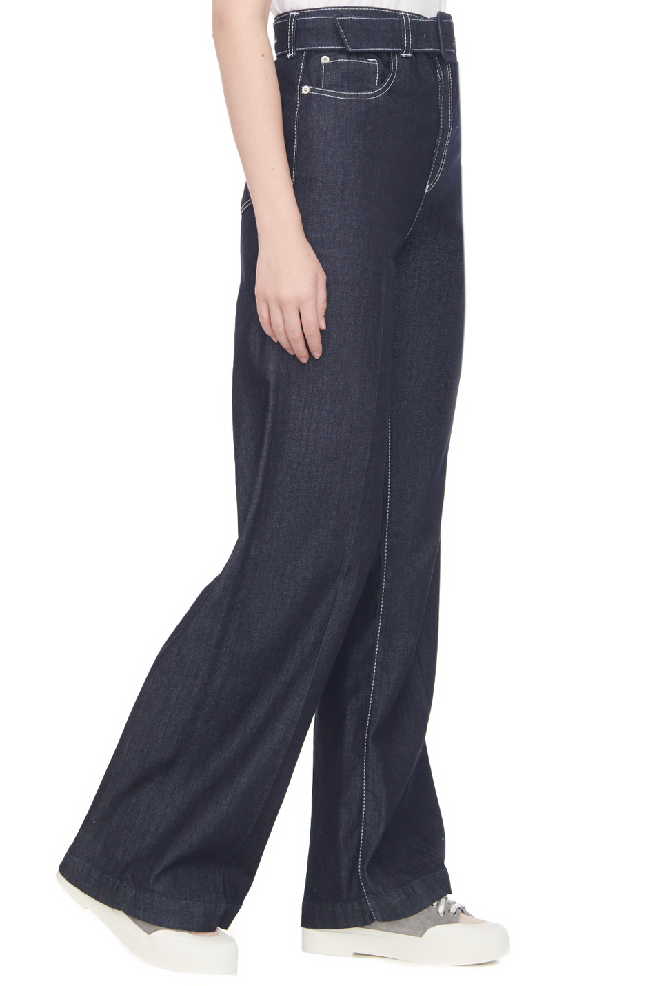 Женский Emporio Armani Джинсы однотонные (цвет ), артикул 6R2J14-2DBBZ | Фото 5
