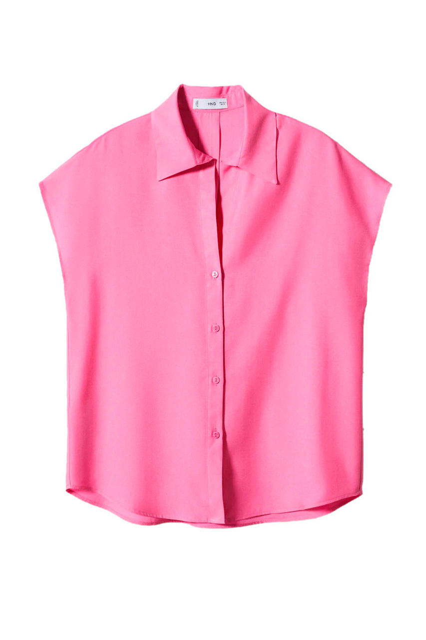 Рубашка LIM из лиоцелла|Основной цвет:Розовый|Артикул:57000002 | Фото 1