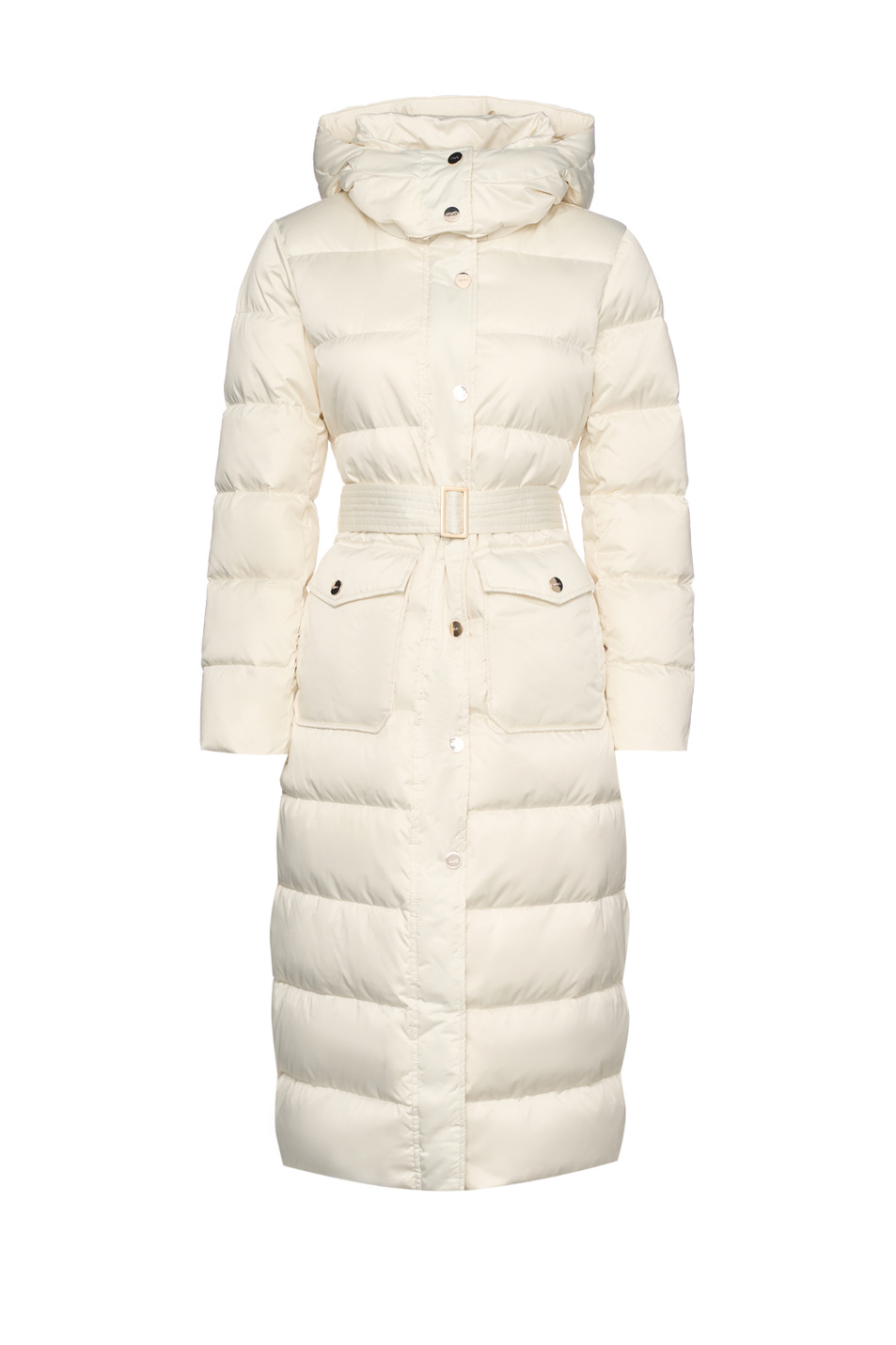 Пальто стеганое с капюшоном|Основной цвет:Кремовый Женский Liu Jo Пальто стеганое с капюшоном (цвет ), артикул MF5011T017A | Фото 1