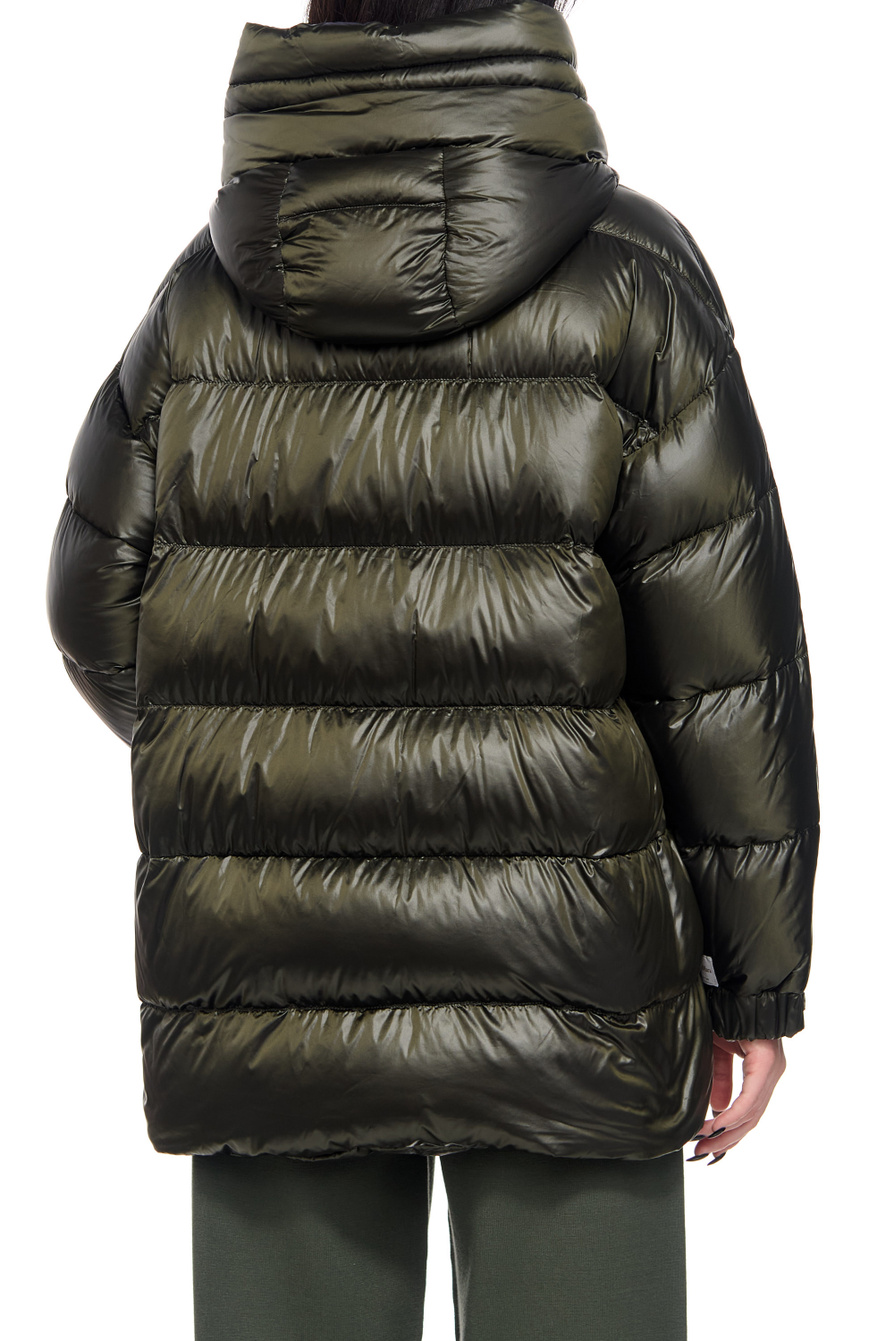 Max Mara ❤ женская куртка стеганая spacesse с капюшоном хаки цвет