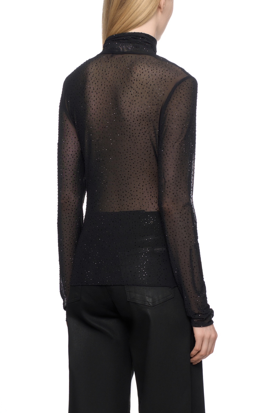 Водолазка REPORT со стразами|Основной цвет:Черный Женский iBLUES Водолазка REPORT со стразами (цвет ), артикул 2527946012 | Фото 4