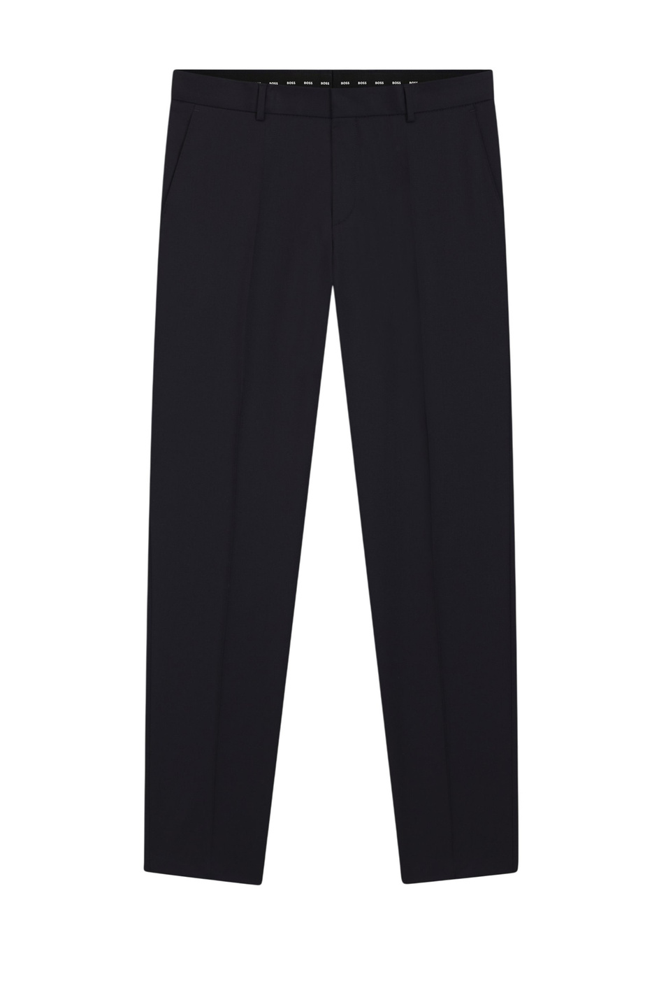 Мужской BOSS Брюки из натуральной шерсти с логотипированной тесьмой (цвет ), артикул 50469174 | Фото 1