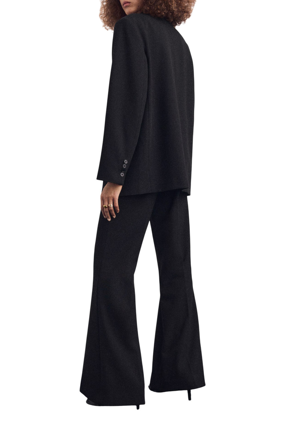 Пиджак UPSALA прямого кроя|Основной цвет:Черный Женский Mango Пиджак UPSALA прямого кроя (цвет ), артикул 17036743 | Фото 4