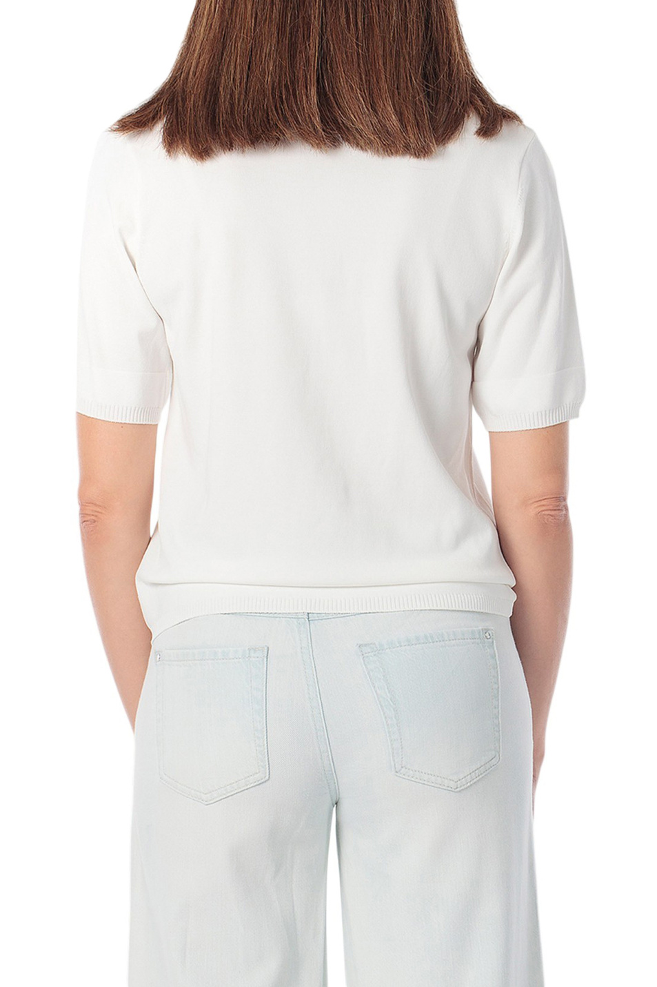 Женский Gerry Weber Джемпер-поло однотонный (цвет ), артикул N60953 | Фото 6