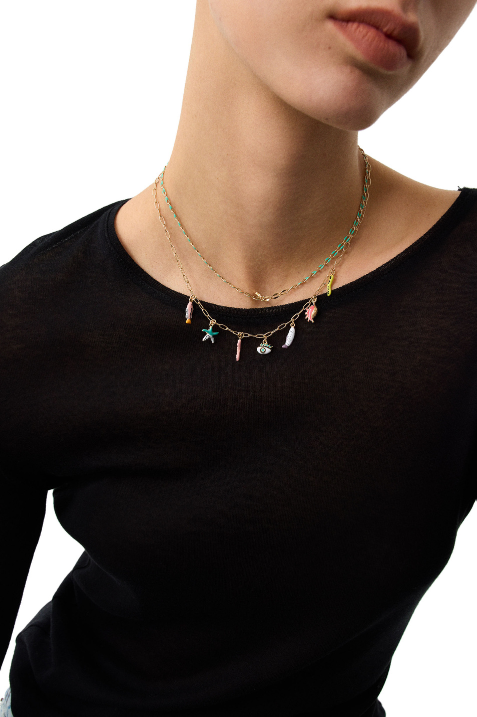 Женский Parfois Ожерелье в комплекте из 2 шт (цвет ), артикул 219393 | Фото 3