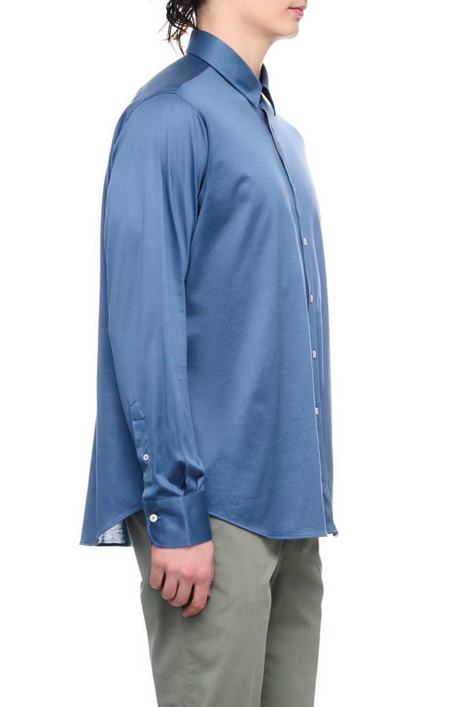 Мужской Canali Рубашка из натурального хлопка (цвет ), артикул L777GN02310 | Фото 3