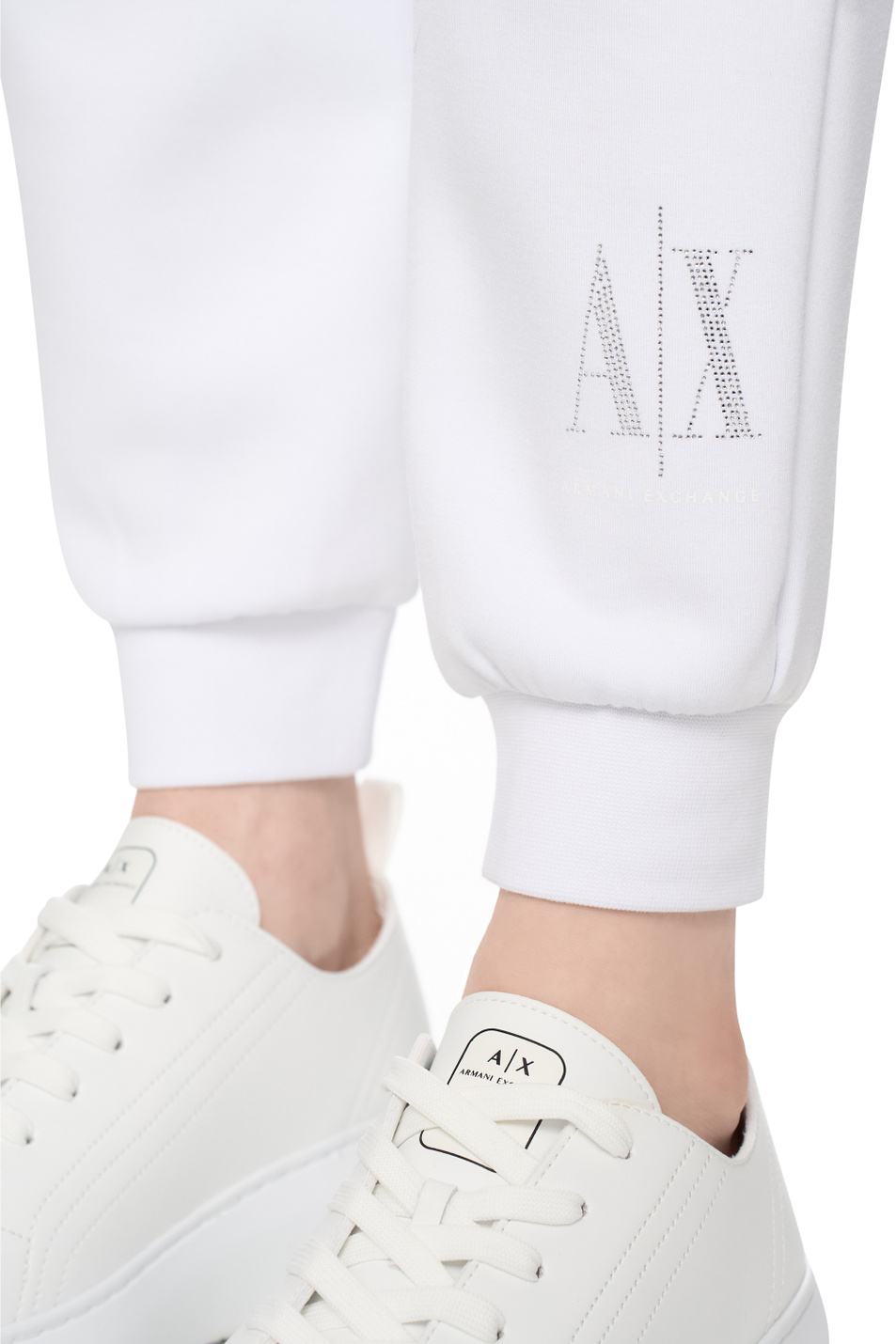 Женский Armani Exchange Джоггеры из смесовой вискозы (цвет ), артикул XW000828-AF13397 | Фото 6