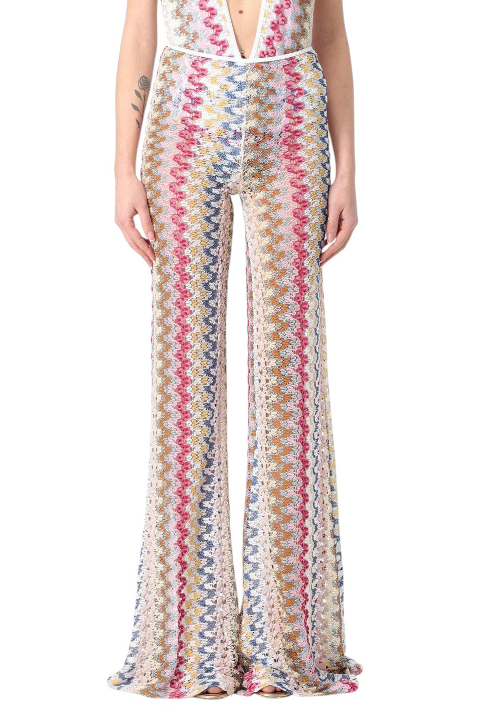 Женский Missoni Брюки из смесовой вискозы (цвет ), артикул MC25SI00-BR0000 | Фото 3
