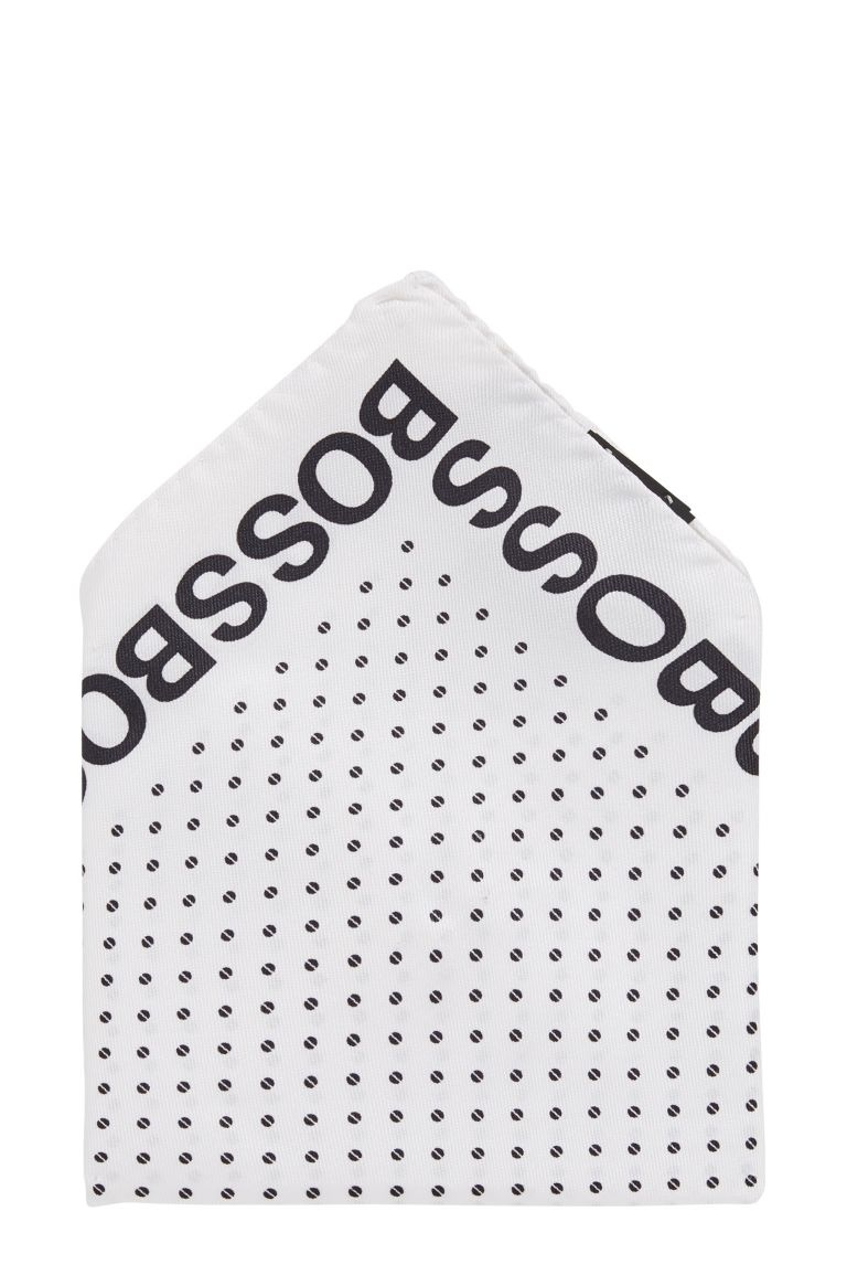 BOSS Карманный платок с принтом из чистого шелка (цвет ), артикул 50448416 | Фото 3