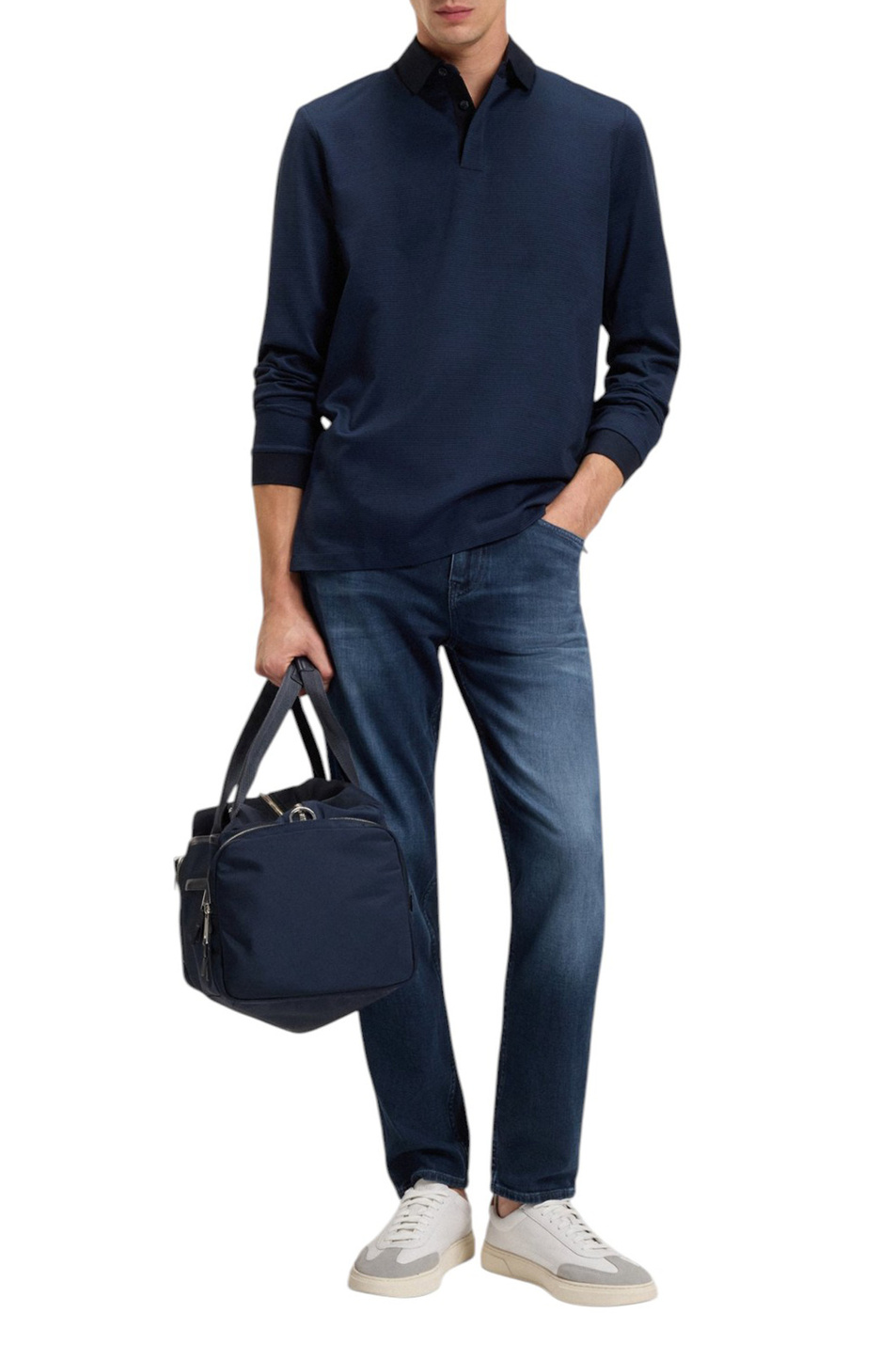 Мужской BOSS Джинсы H-Re.Maine из эластичного хлопка (цвет ), артикул 50550938 | Фото 2