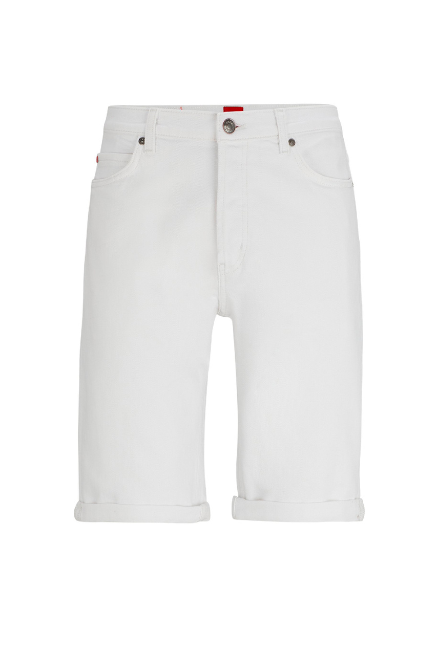 Шорты джинсовые|Основной цвет:Белый|Артикул:50511306 | Фото 1