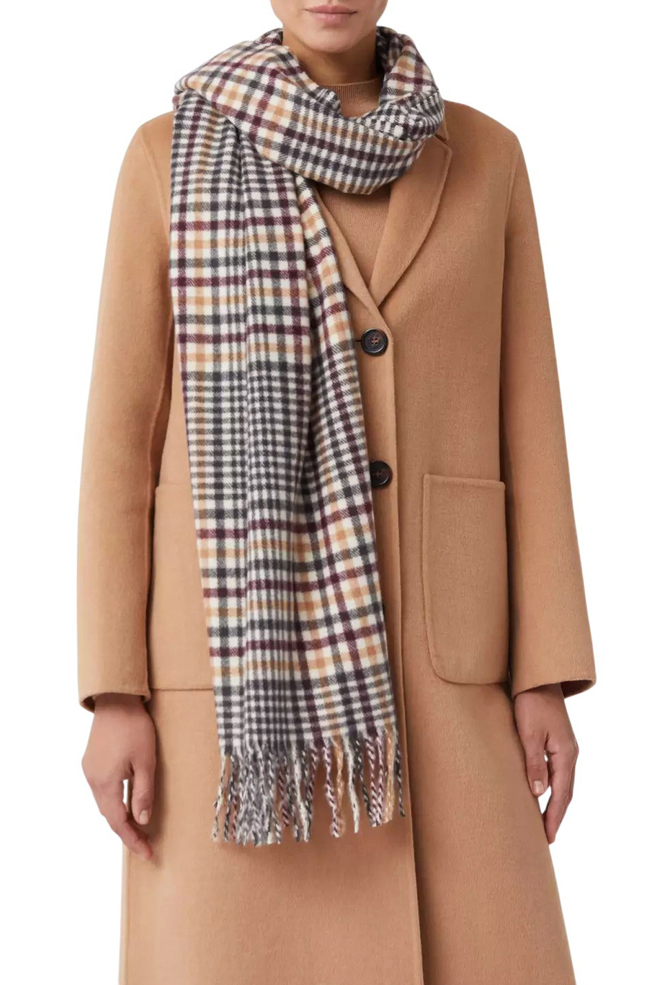 Женский Comma Шарф в клетку (цвет ), артикул 2171751 | Фото 3