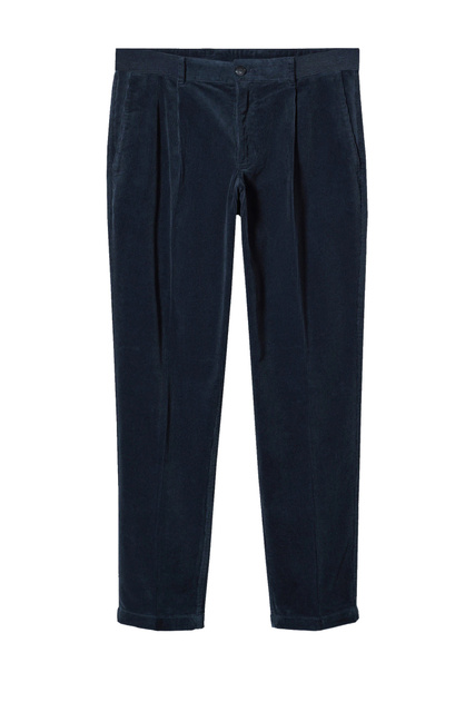 Вельветовые брюки OLIVER со складками|Основной цвет:Синий|Артикул:47030652 | Фото 1