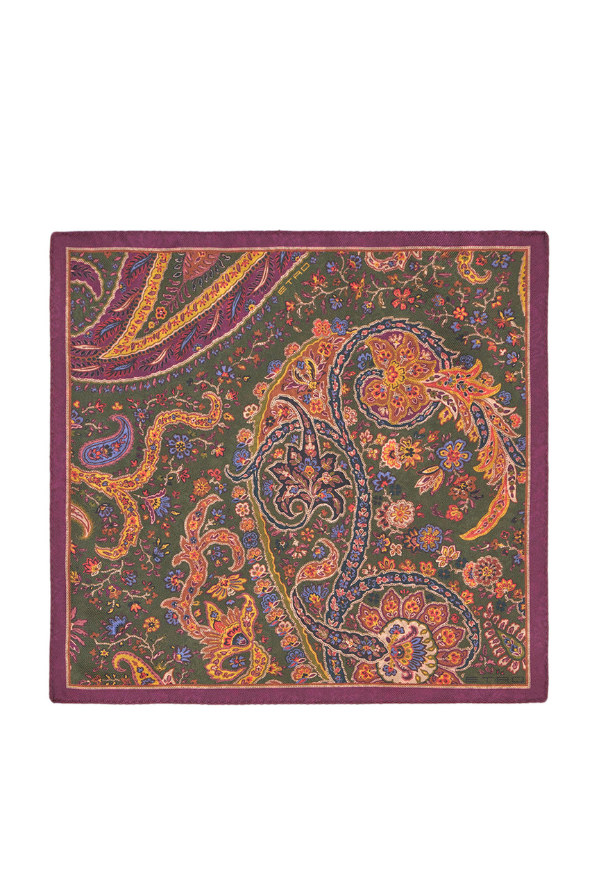 Платок из натурального шелка|Основной цвет:Разноцветный|Артикул:MAUA0005AV231X0890 | Фото 1