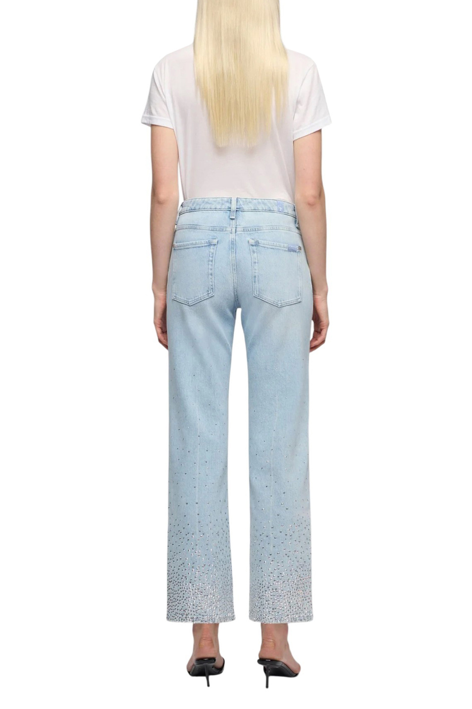 Женский 7 for all Mankind Джинсы со стразами (цвет ), артикул 7UD0CC10 | Фото 4