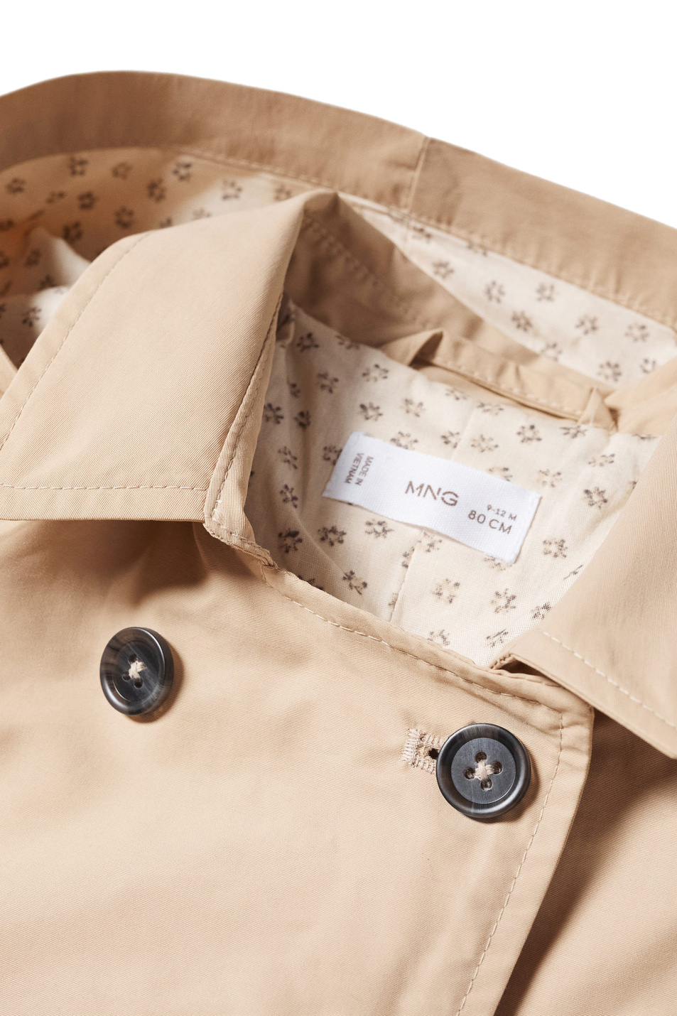 Девочкам Mango Kids Тренч GRACE4 с капюшоном (цвет ), артикул 47074392 | Фото 4