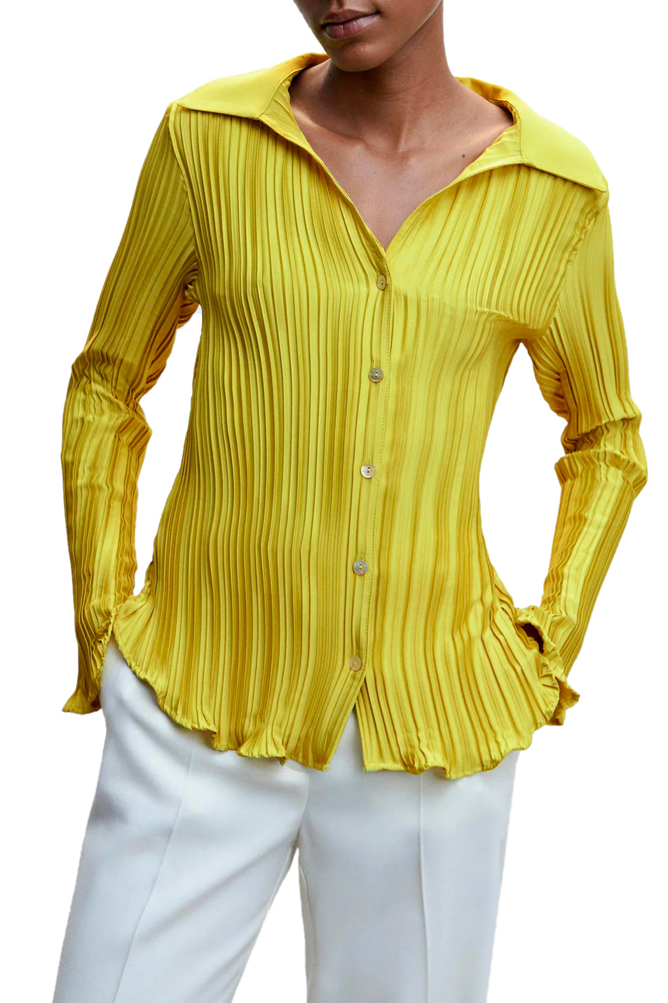 Женский Mango Плиссированная блузка BOUQUET (цвет ), артикул 47955965 | Фото 3