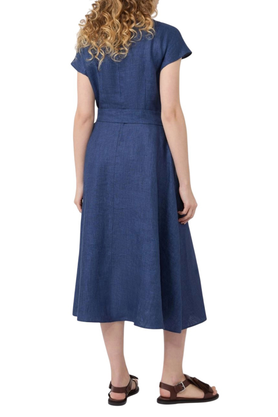 Женский Weekend Max Mara Платье ESORDIO из льна (цвет ), артикул 2615221052 | Фото 5