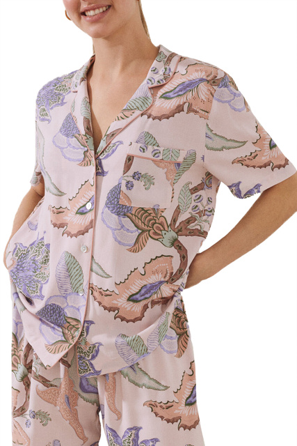Пижама из вискозы с принтом|Основной цвет:Мультиколор|Артикул:4854042 | Фото 2