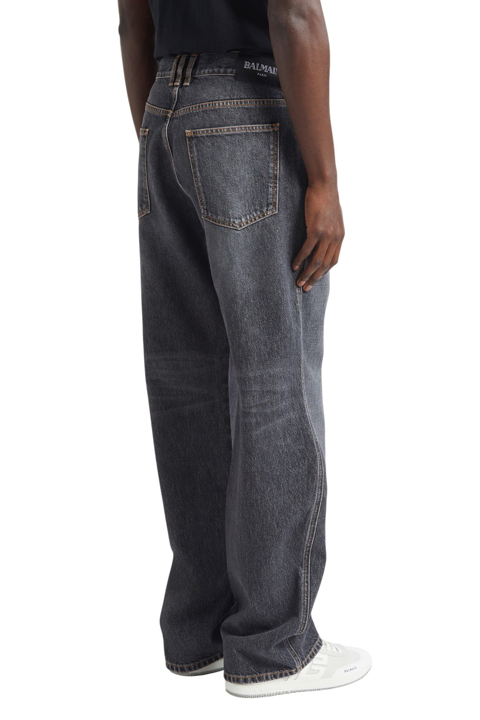Мужской Balmain Джинсы из хлопка (цвет ), артикул FH0MI100DF98 | Фото 4