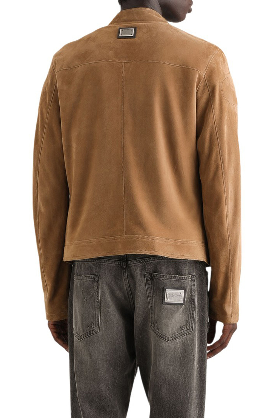 Куртка из натуральной замши|Основной цвет:Коричневый Мужской Dolce & Gabbana Куртка из натуральной замши (цвет ), артикул G9BWIL-HULUU | Фото 4