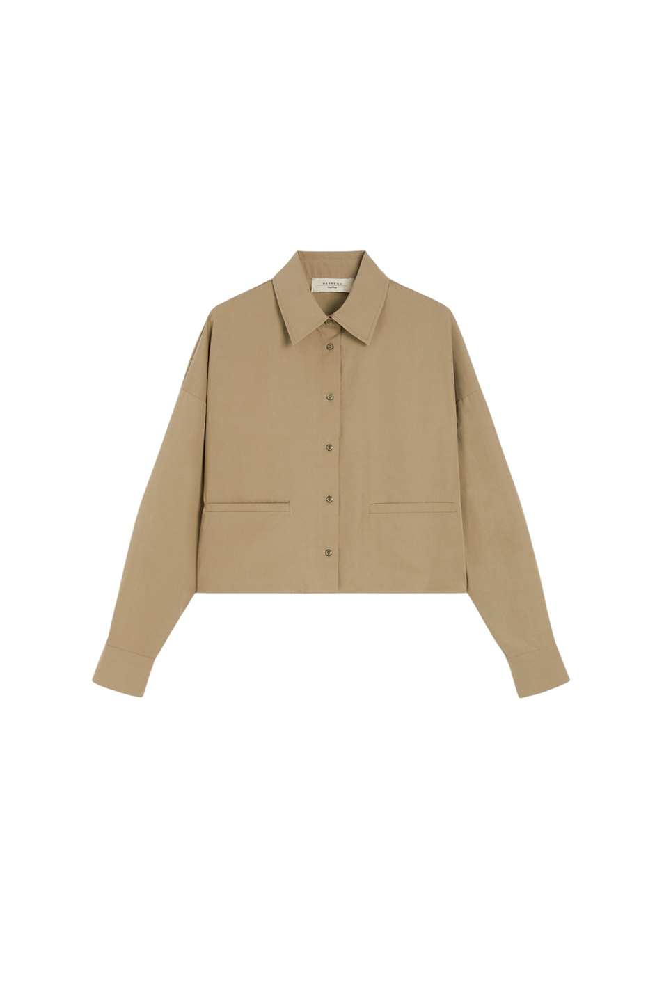 Женский Weekend Max Mara Рубашка SVAGO из хлопка укороченная (цвет ), артикул 2525116031 | Фото 1