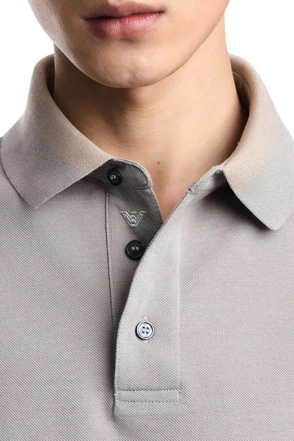 Мужской Emporio Armani Поло из хлопка (цвет ), артикул EM005798-AF12955 | Фото 6