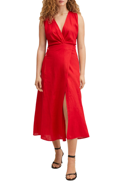 Льняное платье SILVE|Основной цвет:Красный|Артикул:27007108 | Фото 2