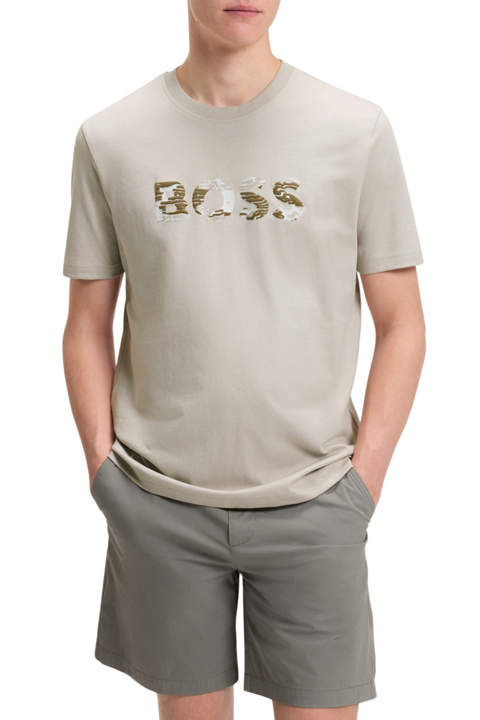 Мужской BOSS Футболка Insignia из хлопка (цвет ), артикул 50556009 | Фото 3