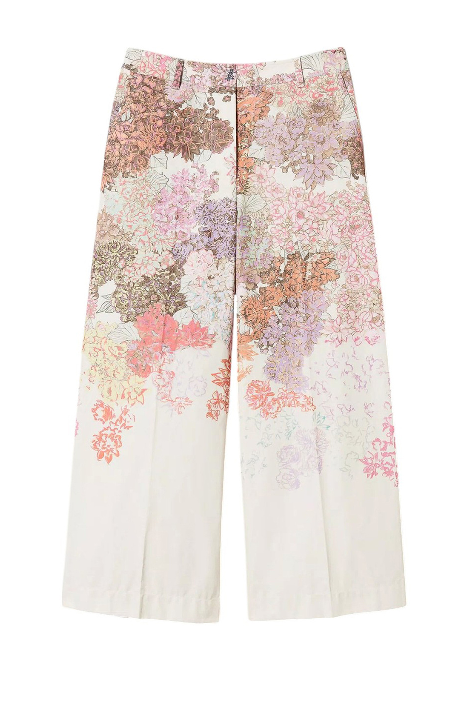 Брюки с принтом|Основной цвет:Кремовый Женский TWINSET Milano Брюки с принтом (цвет ), артикул 251AQ2082 | Фото 1