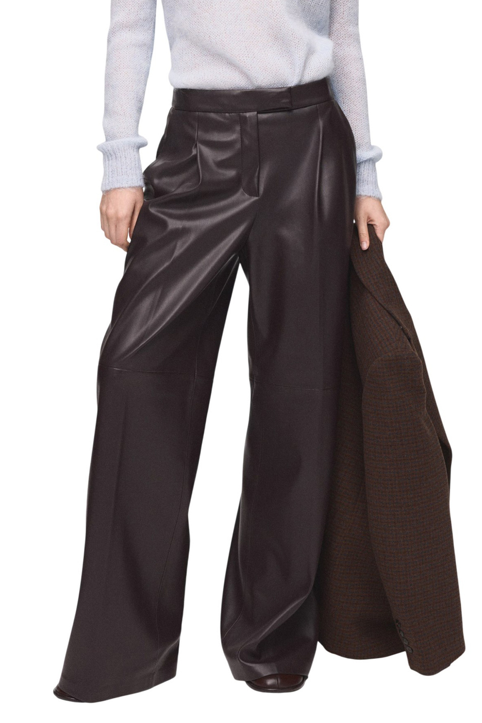 Женский Mango Брюки RIGA из искусственной кожи (цвет ), артикул 27051290 | Фото 3