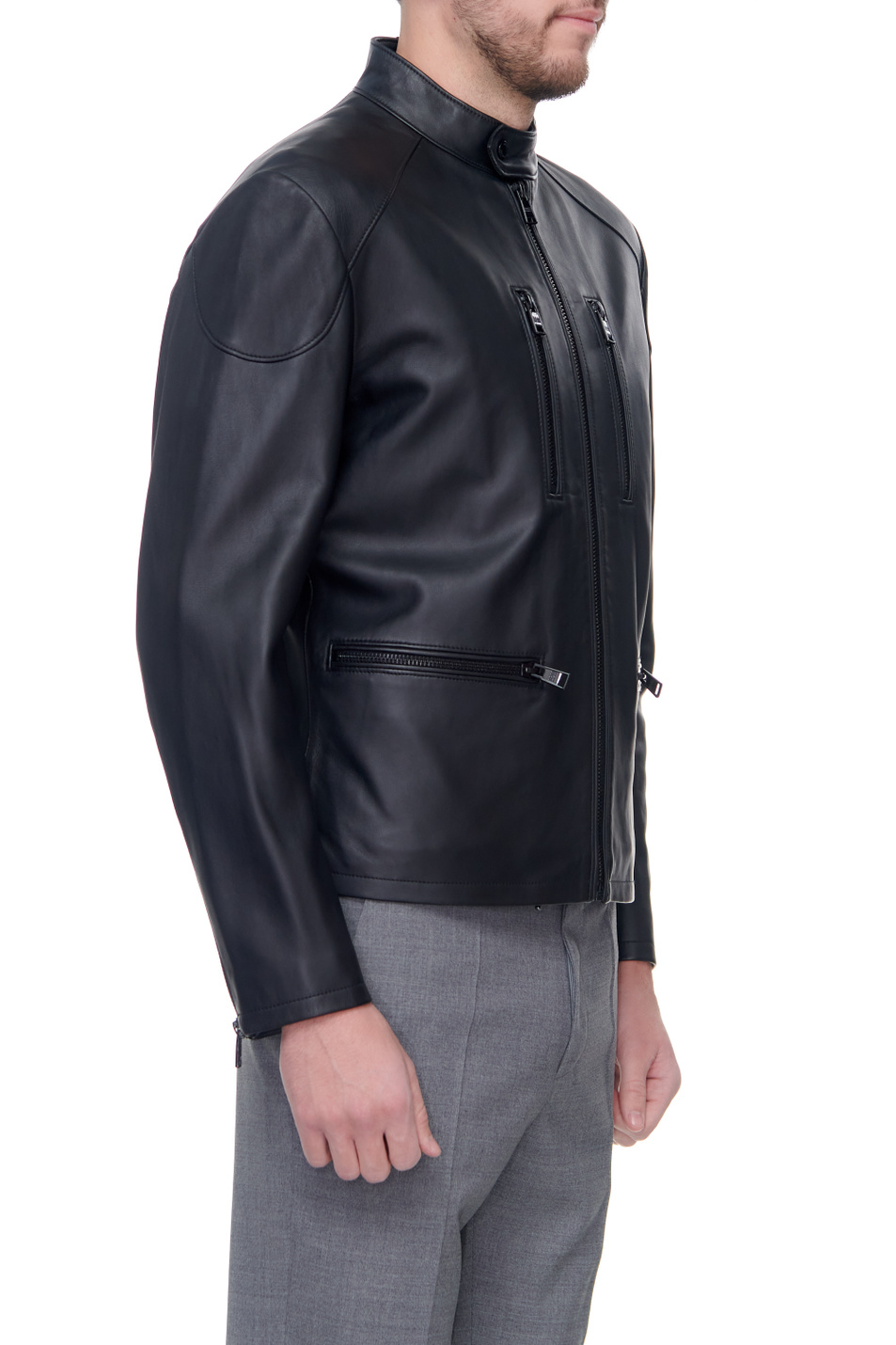 BOSS Куртка Mubal на молнии из натуральной кожи (цвет ), артикул 50464946 | Фото 4