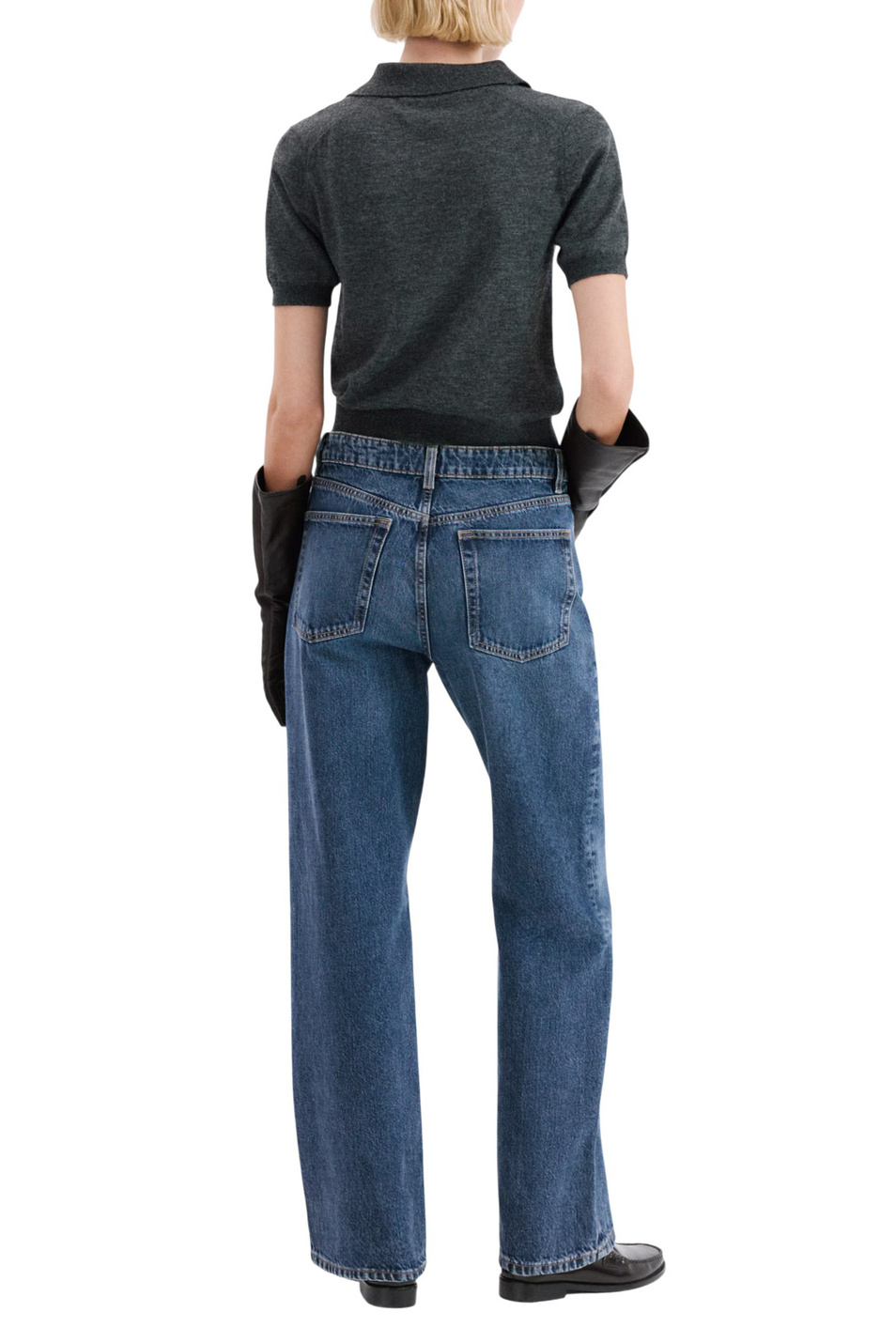 Женский Mango Джинсы RIVER из хлопка (цвет ), артикул 27063295 | Фото 4