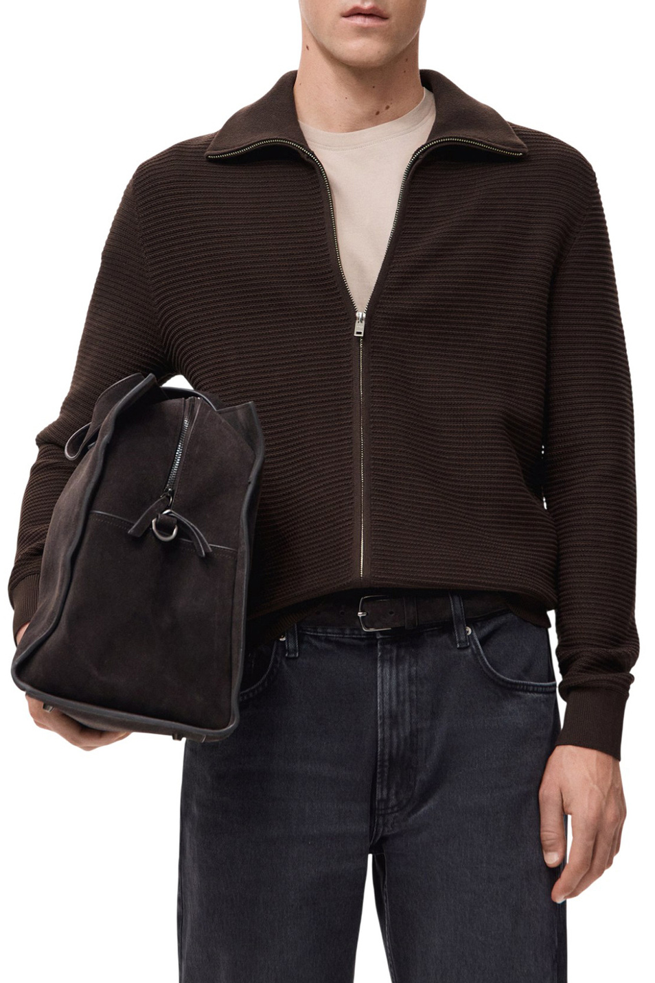 Мужской Mango Man Кардиган SALASZ с застежкой-молнией (цвет ), артикул 27081259 | Фото 3