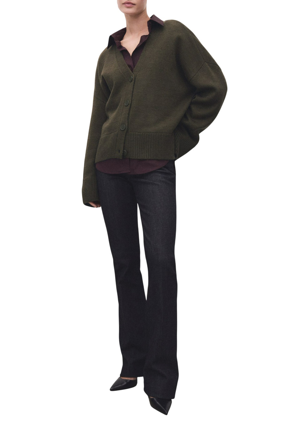 Женский Mango Кардиган ROGER свободного кроя (цвет ), артикул 17097812 | Фото 2