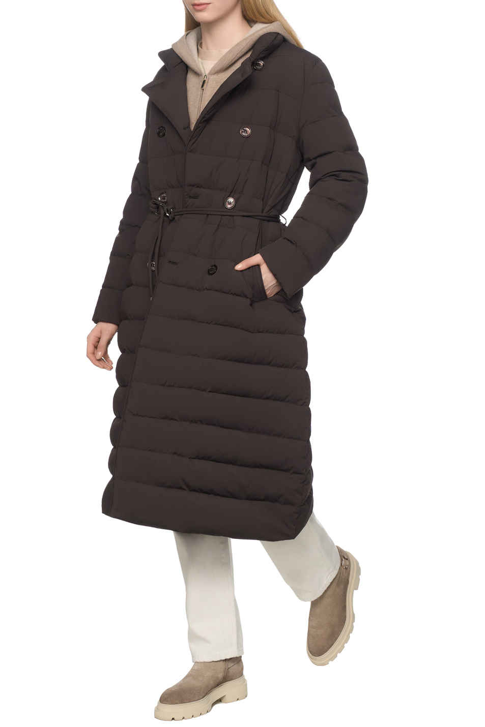 Женский MooRER Пальто RAELY-KN с поясом (цвет ), артикул MODPI100238-TEPA009-RAELY | Фото 3